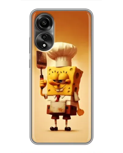 Чехол для OPPO A78 (4G) с картинкой «Губка Боб повар» Чехол для OPPO A78 (4G) с картинкой «Губка Боб повар»