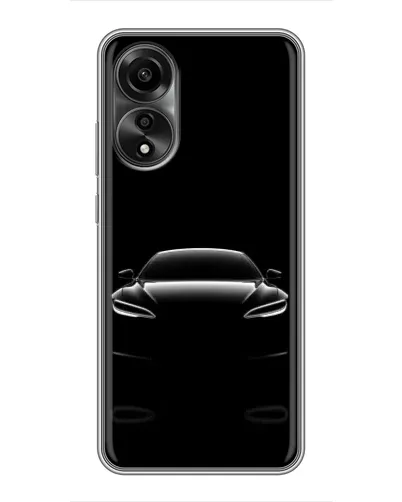 Чехол для OPPO A78 (4G) с картинкой «Силуэт Tesla Night» Чехол для OPPO A78 (4G) с картинкой «Силуэт Tesla Night»