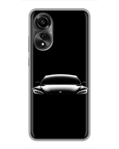 Чехол для OPPO A78 (4G) с картинкой «Фары Tesla Night» Чехол для OPPO A78 (4G) с картинкой «Фары Tesla Night»