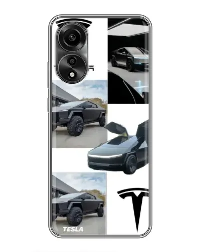 Чехол для OPPO A78 (4G) с картинкой «Коллаж Cybertruck Tesla» Чехол для OPPO A78 (4G) с картинкой «Коллаж Cybertruck Tesla»