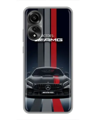 Чехол для OPPO A78 (4G) с картинкой «Mercedes — белый карбон» Чехол для OPPO A78 (4G) с картинкой «Mercedes — белый карбон»