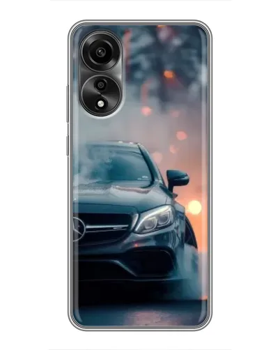 Чехол для OPPO A78 (4G) с картинкой «Mercedes — ночной город» Чехол для OPPO A78 (4G) с картинкой «Mercedes — ночной город»