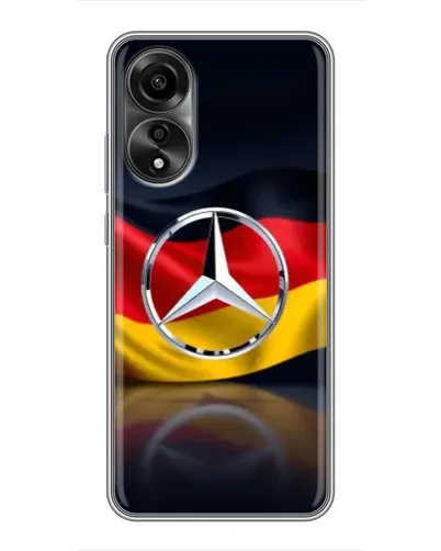Чехол для OPPO A78 (4G) с картинкой «Mercedes — флаг Германии» Чехол для OPPO A78 (4G) с картинкой «Mercedes — флаг Германии»