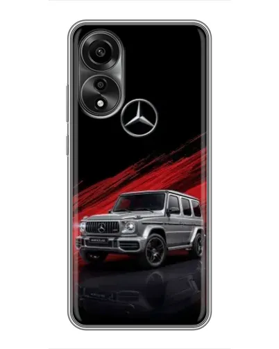 Чехол для OPPO A78 (4G) с картинкой «Mercedes G-Class красный» Чехол для OPPO A78 (4G) с картинкой «Mercedes G-Class красный»
