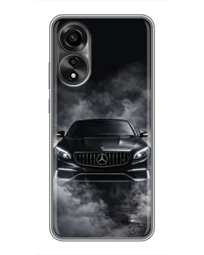 Чехол для OPPO A78 (4G) с картинкой «Mercedes в дыму» Чехол для OPPO A78 (4G) с картинкой «Mercedes в дыму»
