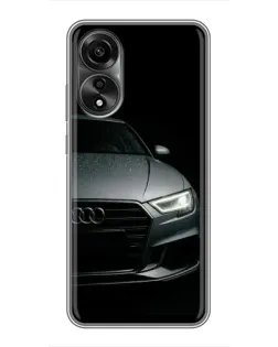 Чехол для OPPO A78 (4G) с картинкой «Audi — детализация кузова»