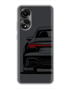 Чехол для OPPO A78 (4G) с картинкой «Задняя часть Audi — арт»