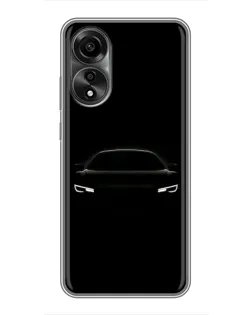 Чехол для OPPO A78 (4G) с картинкой «Взгляд Audi в темноте»