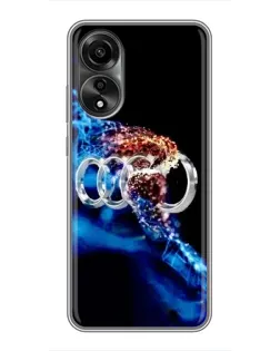 Чехол для OPPO A78 (4G) с картинкой «Энергия лого Audi»
