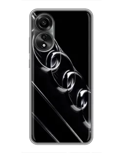 Чехол для OPPO A78 (4G) с картинкой «Audi — абстрактные кольца»