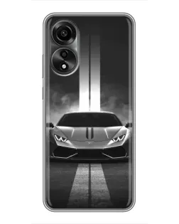 Чохол для OPPO A78 (4G) з картинкою «Lamborghini симетрія доріг» Чохол для OPPO A78 (4G) з картинкою «Lamborghini симетрія доріг»