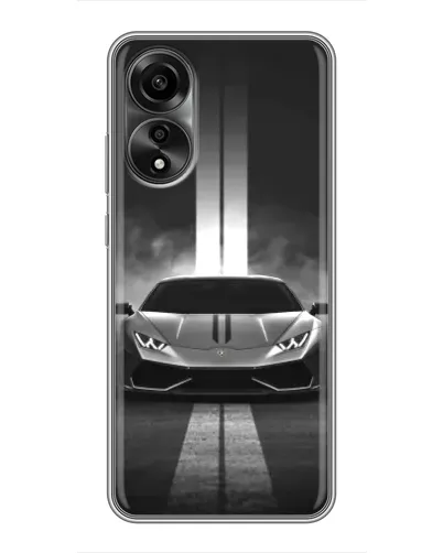 Чехол для OPPO A78 (4G) с картинкой «Lamborghini симметрия дорог»