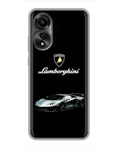 Чехол для OPPO A78 (4G) с картинкой «Логотип Lamborghini классика»