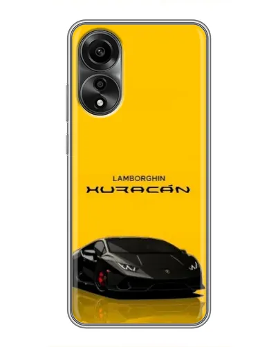 Чехол для OPPO A78 (4G) с картинкой «Lamborghini Huracan черный»