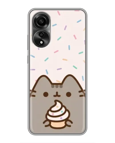 Чехол для OPPO A78 (4G) с картинкой «Пушин с кексом» Чехол для OPPO A78 (4G) с картинкой «Пушин с кексом»