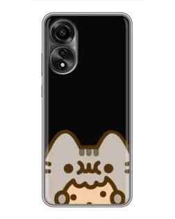 Чехол для OPPO A78 (4G) с картинкой «Пушин на черном» Чехол для OPPO A78 (4G) с картинкой «Пушин на черном»