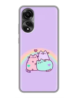Чехол для OPPO A78 (4G) с картинкой «Радужные Пушины» Чехол для OPPO A78 (4G) с картинкой «Радужные Пушины»
