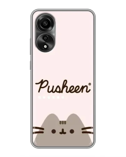 Чехол для OPPO A78 (4G) с картинкой «Pusheen логотип» Чехол для OPPO A78 (4G) с картинкой «Pusheen логотип»