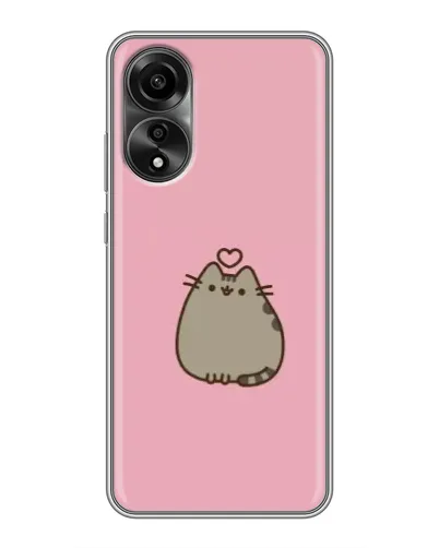 Чехол для OPPO A78 (4G) с картинкой «Pusheen сердце» Чехол для OPPO A78 (4G) с картинкой «Pusheen сердце»