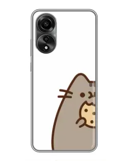 Чехол для OPPO A78 (4G) с картинкой «Пушин с печеньем» Чехол для OPPO A78 (4G) с картинкой «Пушин с печеньем»