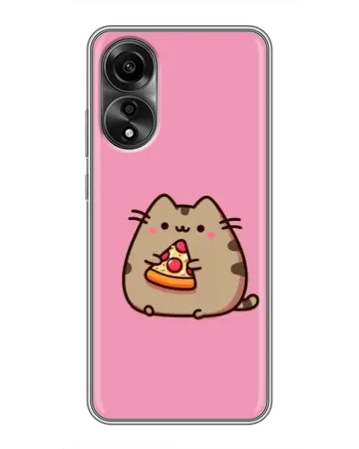 Чехол для OPPO A78 (4G) с картинкой «Пушин с пиццей» Чехол для OPPO A78 (4G) с картинкой «Пушин с пиццей»