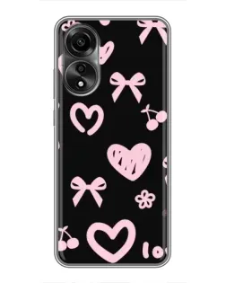 Чехол для OPPO A78 (4G) с картинкой «Сатиновый бант»