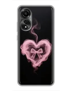 Чехол для OPPO A78 (4G) с картинкой «Дымчатое сердце»