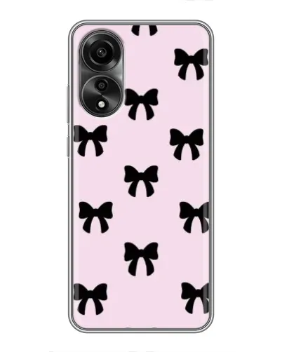 Чехол для OPPO A78 (4G) с картинкой «Черные банты Coquette» Чехол для OPPO A78 (4G) с картинкой «Черные банты Coquette»