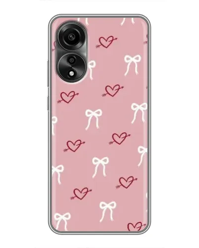 Чехол для OPPO A78 (4G) с картинкой «Сердца и банты» Чехол для OPPO A78 (4G) с картинкой «Сердца и банты»