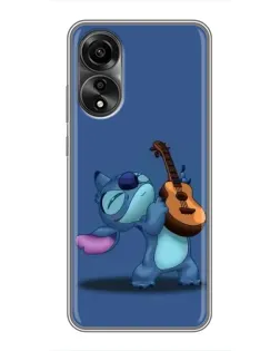 Чехол для OPPO A78 (4G) с картинкой «Стич с укулеле»
