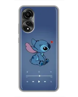 Чехол для OPPO A78 (4G) с картинкой «Музыкальный Stitch»
