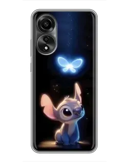 Чехол для OPPO A78 (4G) с картинкой «Сияющий Стич»