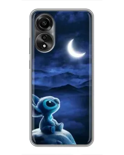 Чехол для OPPO A78 (4G) с картинкой «Лунная ночь Стича»