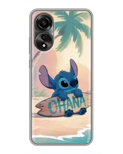 Чехол для OPPO A78 (4G) с картинкой «Стич на серфе»