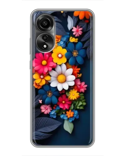 Чехол для OPPO A78 (4G) с картинкой «Цветочная феерия» Чехол для OPPO A78 (4G) с картинкой «Цветочная феерия»