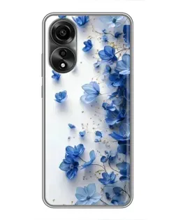 Чохол для OPPO A78 (4G) з картинкою «Блакитний квітковий каскад» Чохол для OPPO A78 (4G) з картинкою «Блакитний квітковий каскад»