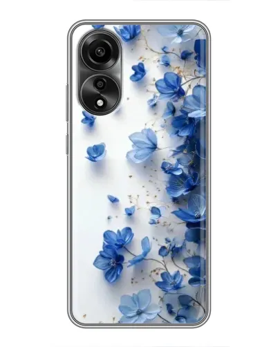 Чехол для OPPO A78 (4G) с картинкой «Голубой цветочный каскад» Чехол для OPPO A78 (4G) с картинкой «Голубой цветочный каскад»