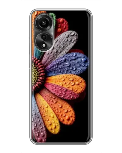 Чехол для OPPO A78 (4G) с картинкой «Радужный цветок» Чехол для OPPO A78 (4G) с картинкой «Радужный цветок»