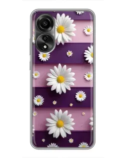 Чохол для OPPO A78 (4G) з картинкою «Ромашки на фіолетовому» Чохол для OPPO A78 (4G) з картинкою «Ромашки на фіолетовому»