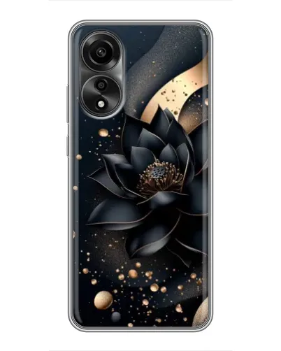 Чехол для OPPO A78 (4G) с картинкой «Черный лотос» Чехол для OPPO A78 (4G) с картинкой «Черный лотос»
