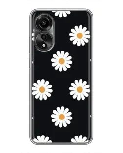 Чохол для OPPO A78 (4G) з картинкою «Ромашки на чорному» Чохол для OPPO A78 (4G) з картинкою «Ромашки на чорному»