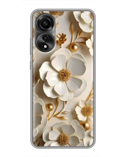 Чехол для OPPO A78 (4G) с картинкой «Белие бумажние цвети» Чехол для OPPO A78 (4G) с картинкой «Белие бумажние цвети»