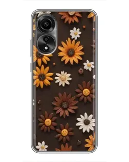 Чохол для OPPO A78 (4G) з картинкою «Візерунок з маленьких соняшників» Чохол для OPPO A78 (4G) з картинкою «Візерунок з маленьких соняшників»