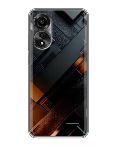 Чехол для OPPO A78 (4G) с картинкой «Черные геометрические блоки» Чехол для OPPO A78 (4G) с картинкой «Черные геометрические блоки»