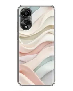 Чехол для OPPO A78 (4G) с картинкой «Пастельные нежные волны»