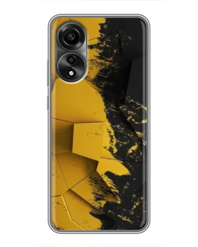 Чехол для OPPO A78 (4G) с картинкой «Золотые осколки геометрии» Чехол для OPPO A78 (4G) с картинкой «Золотые осколки геометрии»