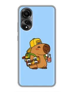 Чохол для OPPO A78 (4G) з картинкою «Капібара на скейті» Чохол для OPPO A78 (4G) з картинкою «Капібара на скейті»