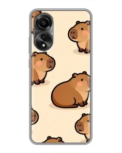 Чохол для OPPO A78 (4G) з картинкою «Паттерн милих капібар» Чохол для OPPO A78 (4G) з картинкою «Паттерн милих капібар»
