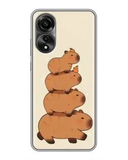Чохол для OPPO A78 (4G) з картинкою «Вежа з капібар» Чохол для OPPO A78 (4G) з картинкою «Вежа з капібар»