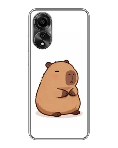 Чехол для OPPO A78 (4G) с картинкой «Толстенькая капибара»